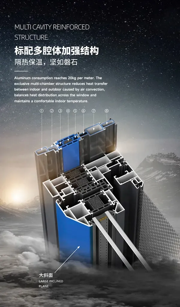 ภาพประกอบ Z126XS แบบบูรณาการ มุ้งลวด & หน้าต่าง ระบบ